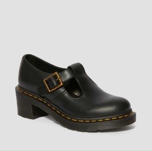 Dr. Marten's Sophia Heeled Leather Mary Janes
